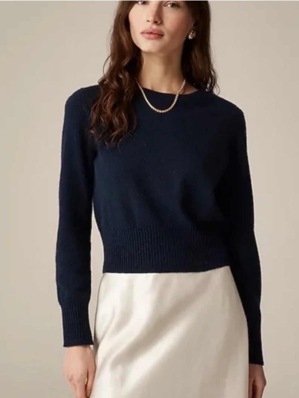 J. Crew Navy Crewneck Sweater
